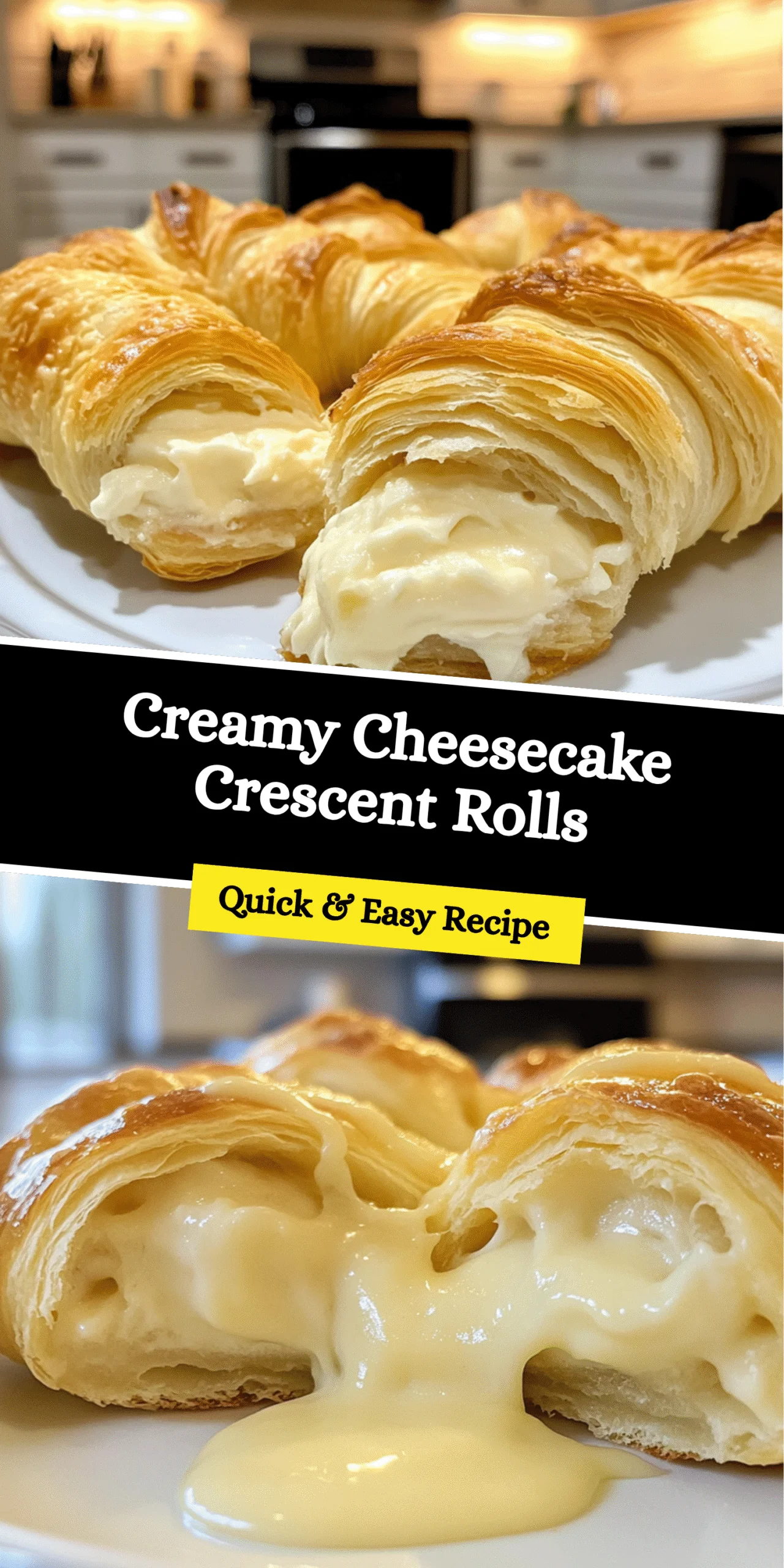 Creamy Cheesecake Crescent Rolls