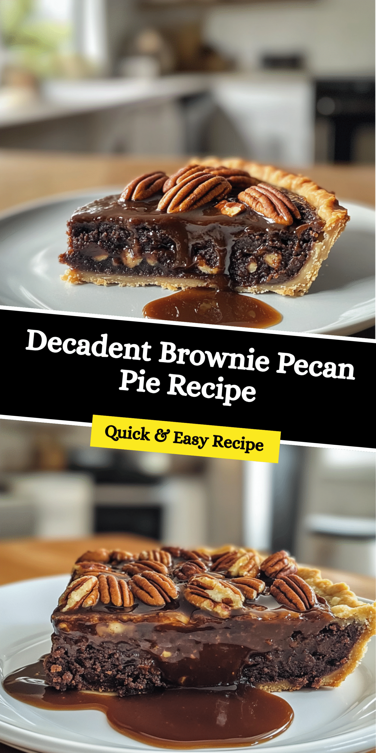 Decadent Brownie Pecan Pie Recipe