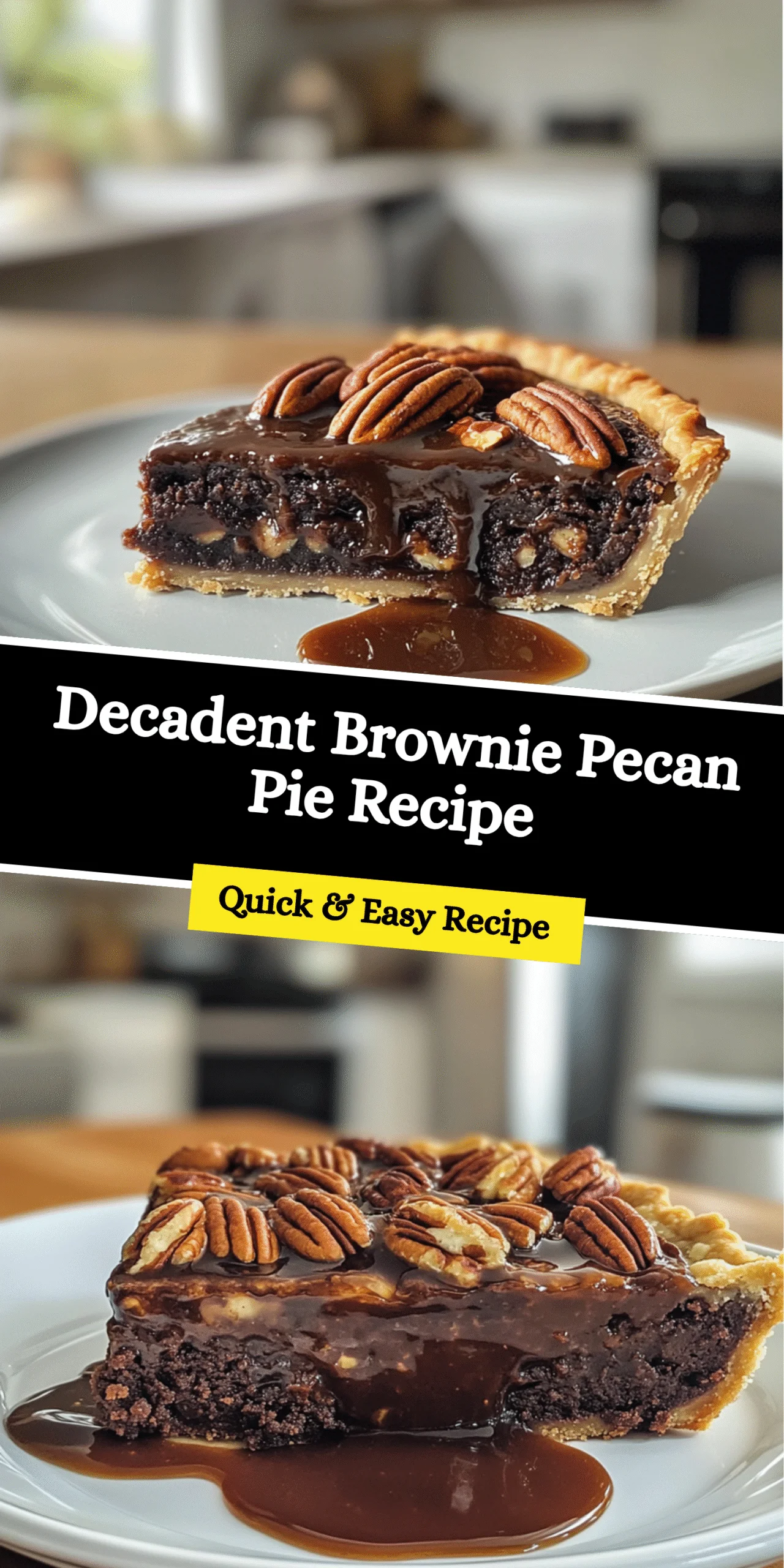 Decadent Brownie Pecan Pie Recipe