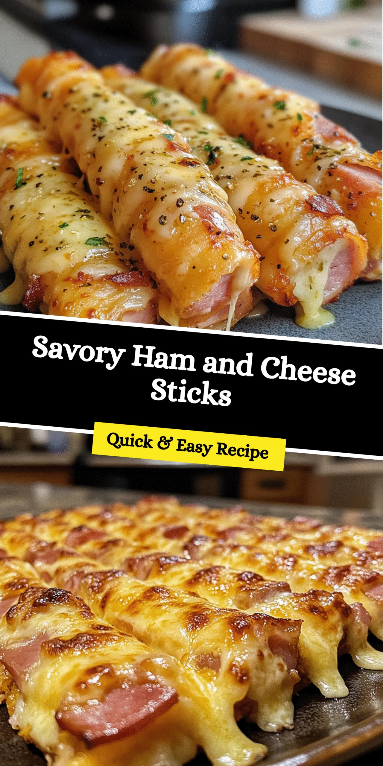 Savory Ham and Cheese Sticks