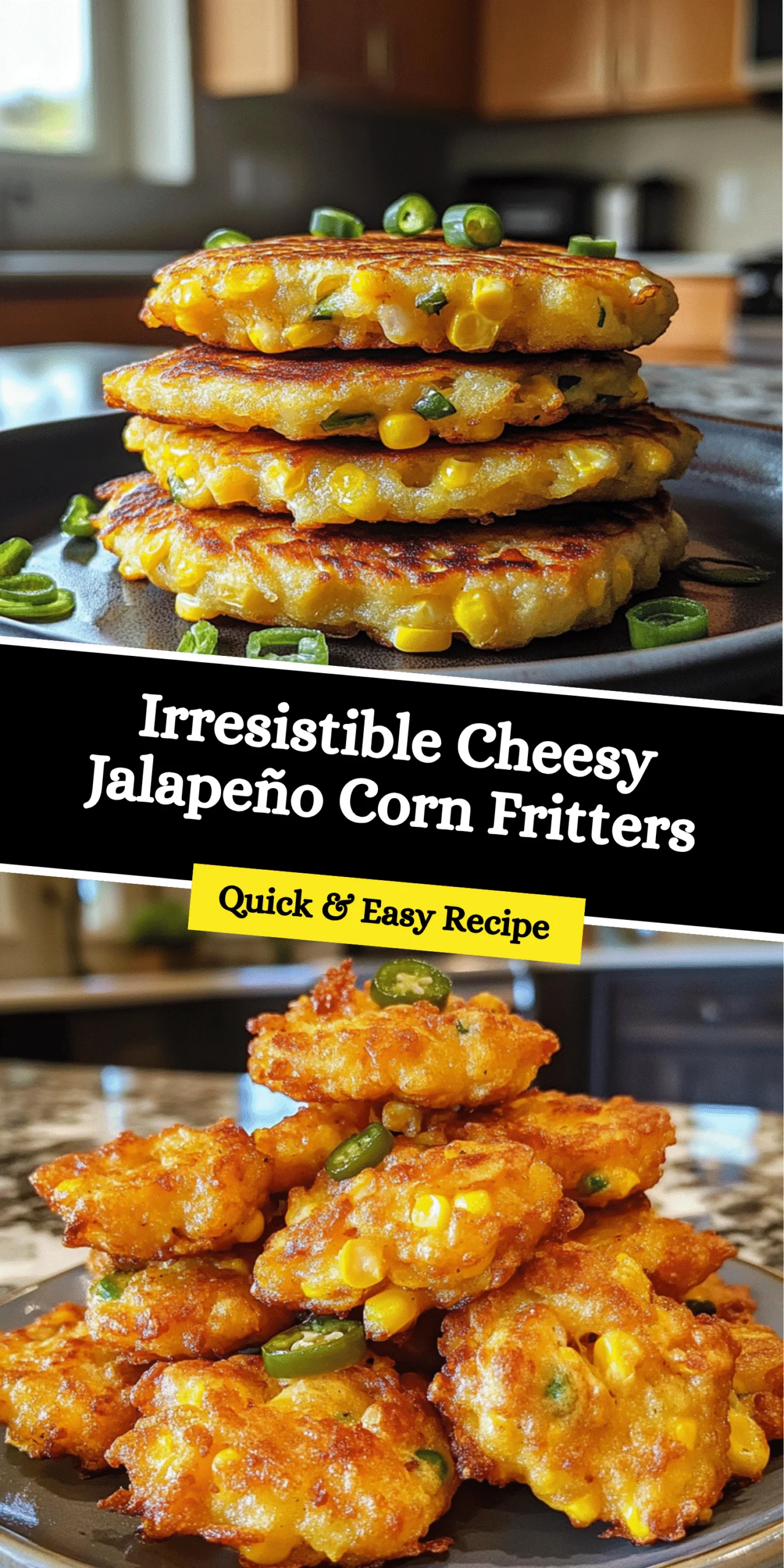Irresistible Cheesy Jalapeño Corn Fritters