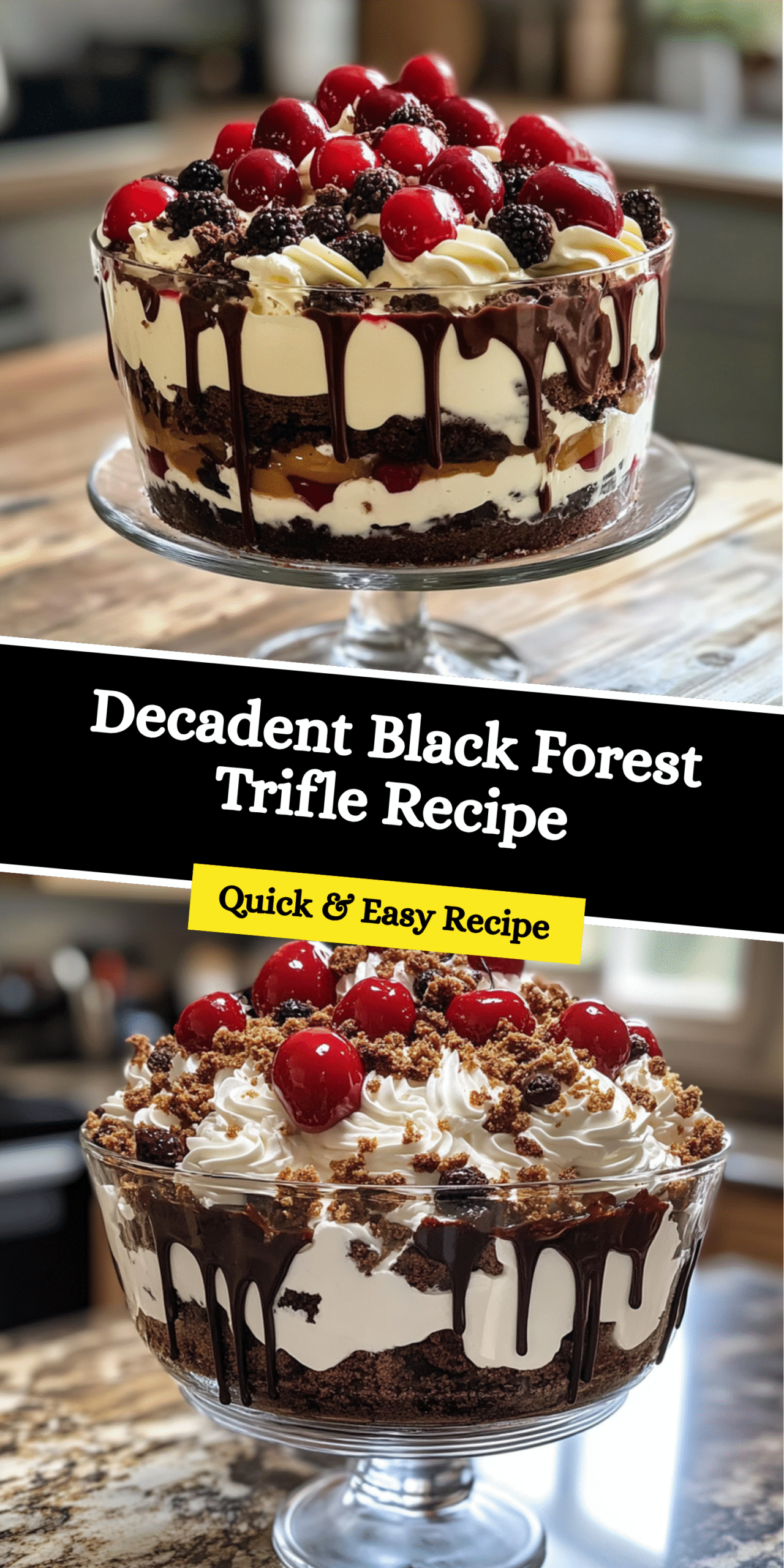 Decadent Black Forest Trifle Recipe