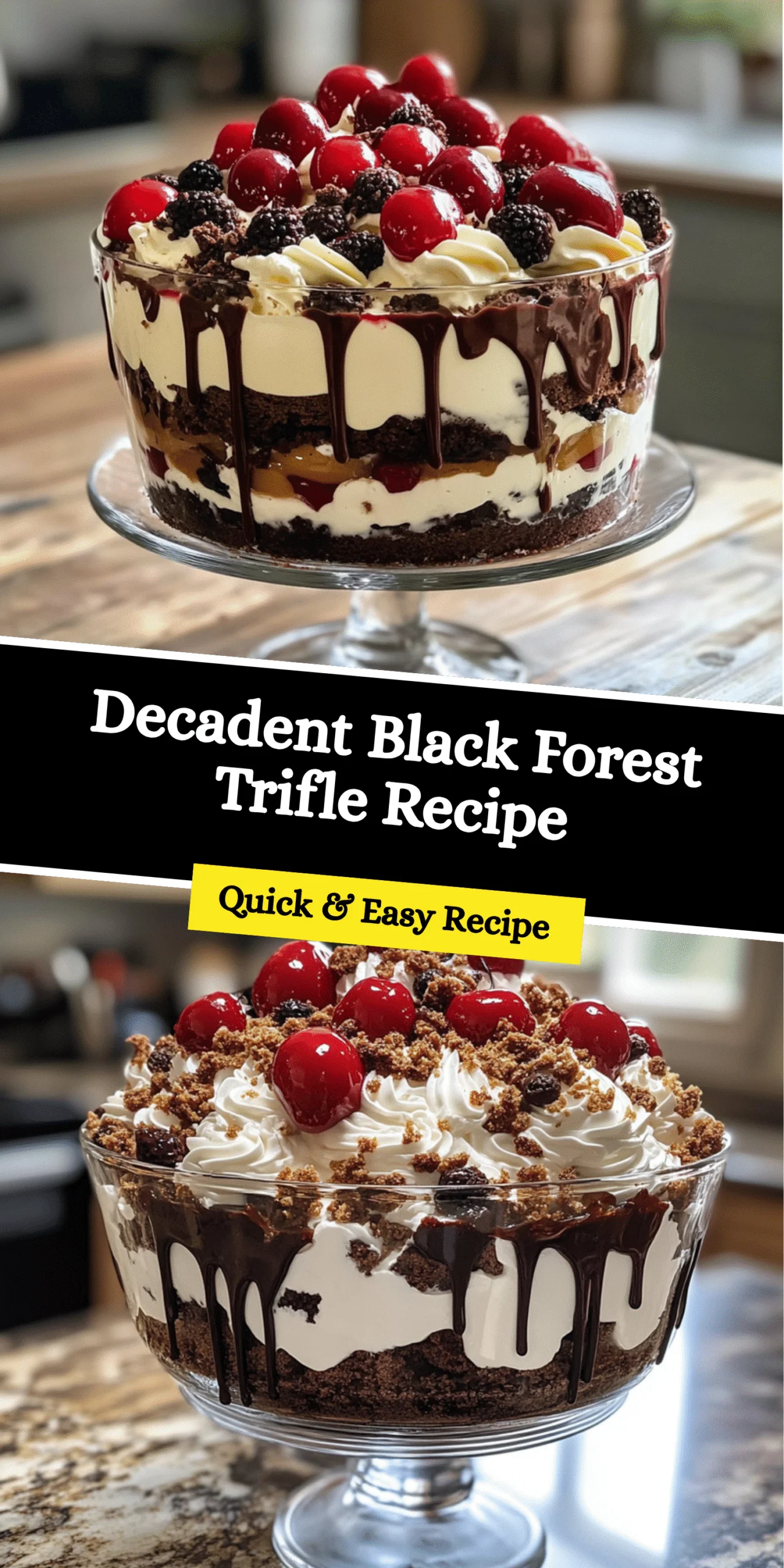 Decadent Black Forest Trifle Recipe
