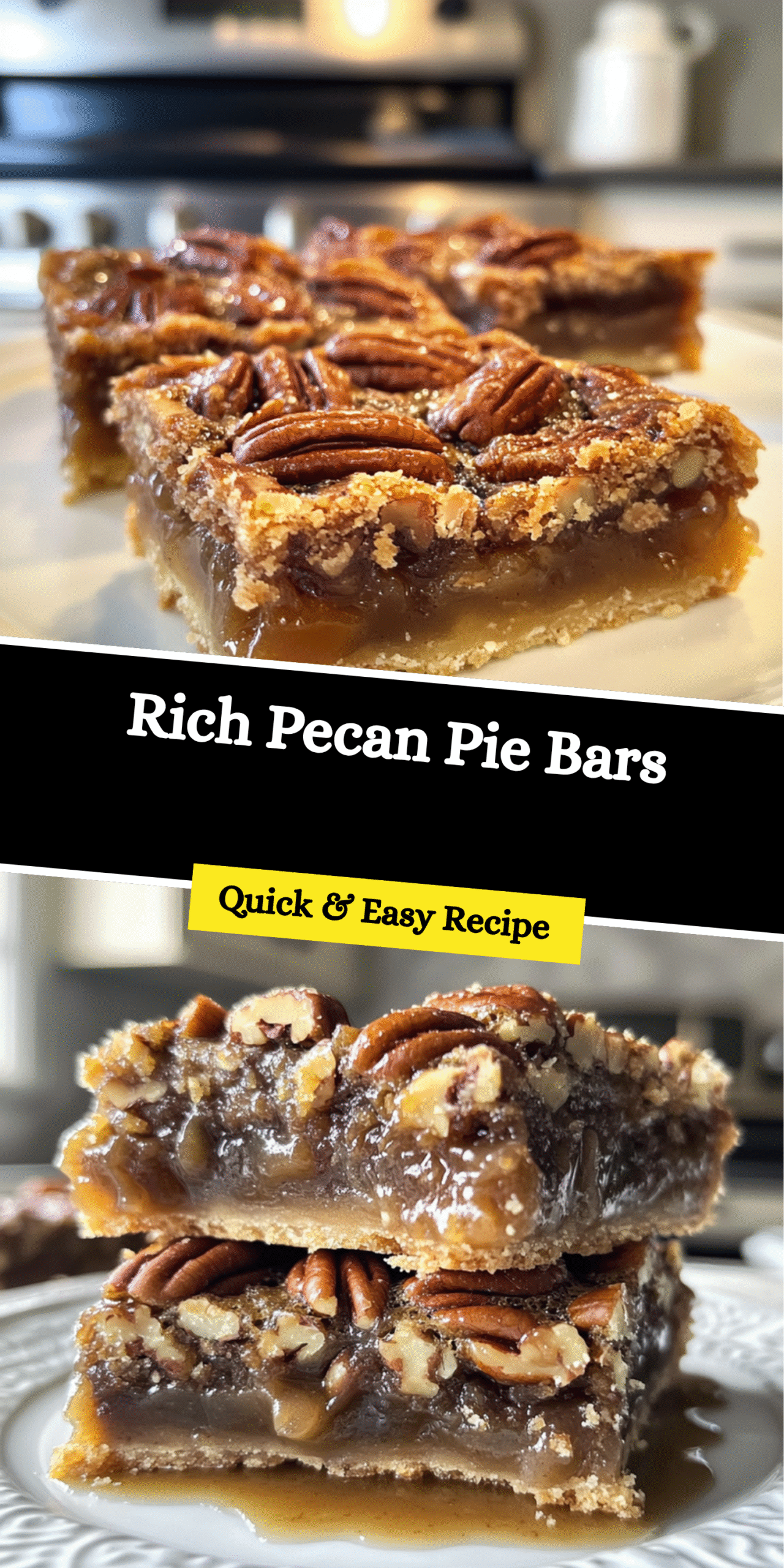 Rich Pecan Pie Bars