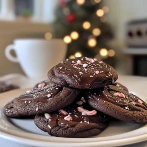Decadent Double Chocolate Peppermint Cookies