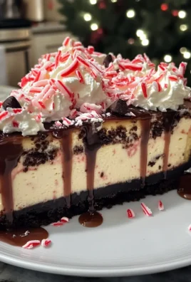 Rich Peppermint Bark Cheesecake Recipe
