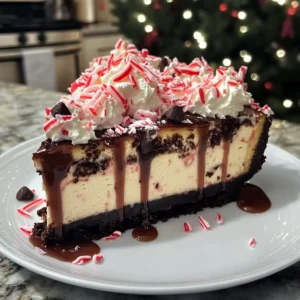 Rich Peppermint Bark Cheesecake Recipe