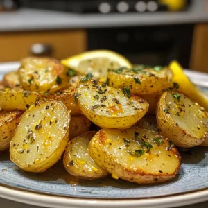 Crispy Greek-Style Lemon Potatoes with Garlic and Oregano