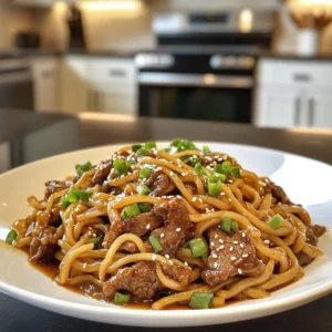 Savory Hoisin Beef Noodles