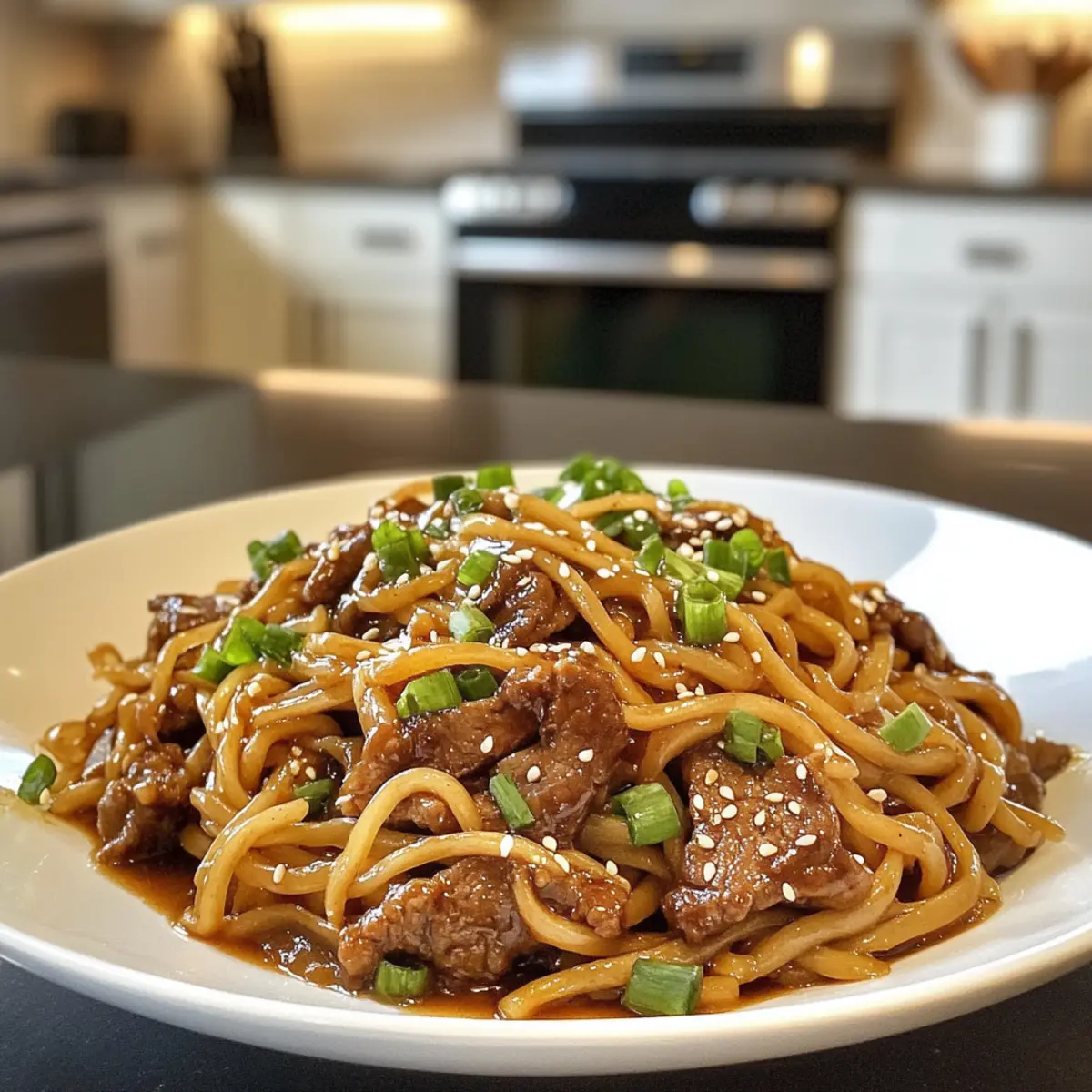 Savory Hoisin Beef Noodles