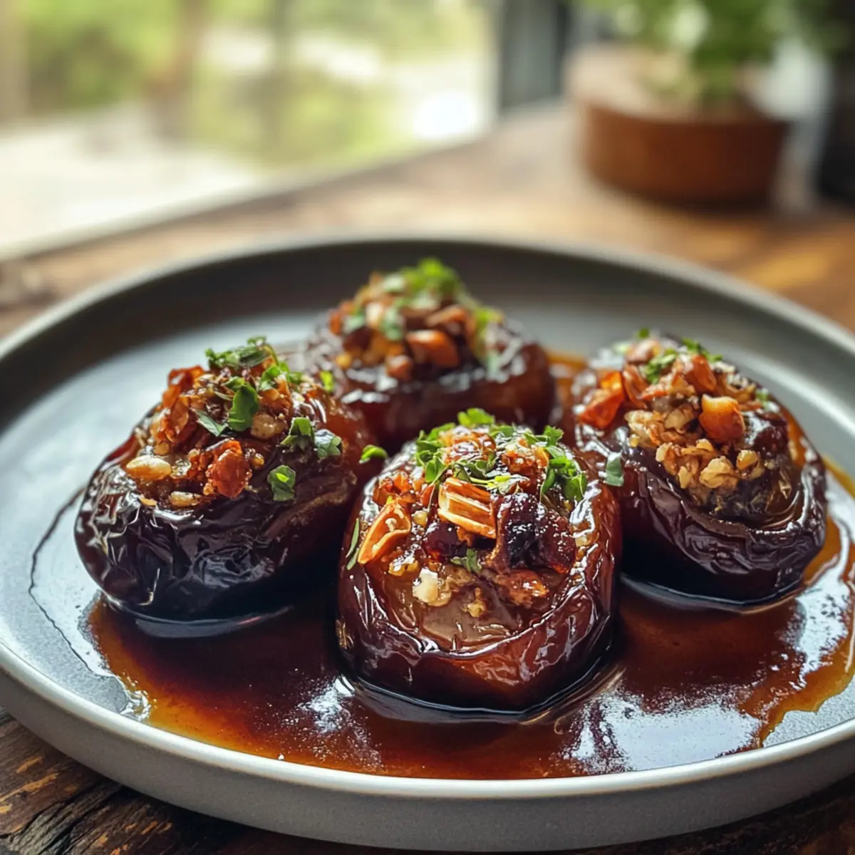 Savory Roasted Stuffed Dates Recipe