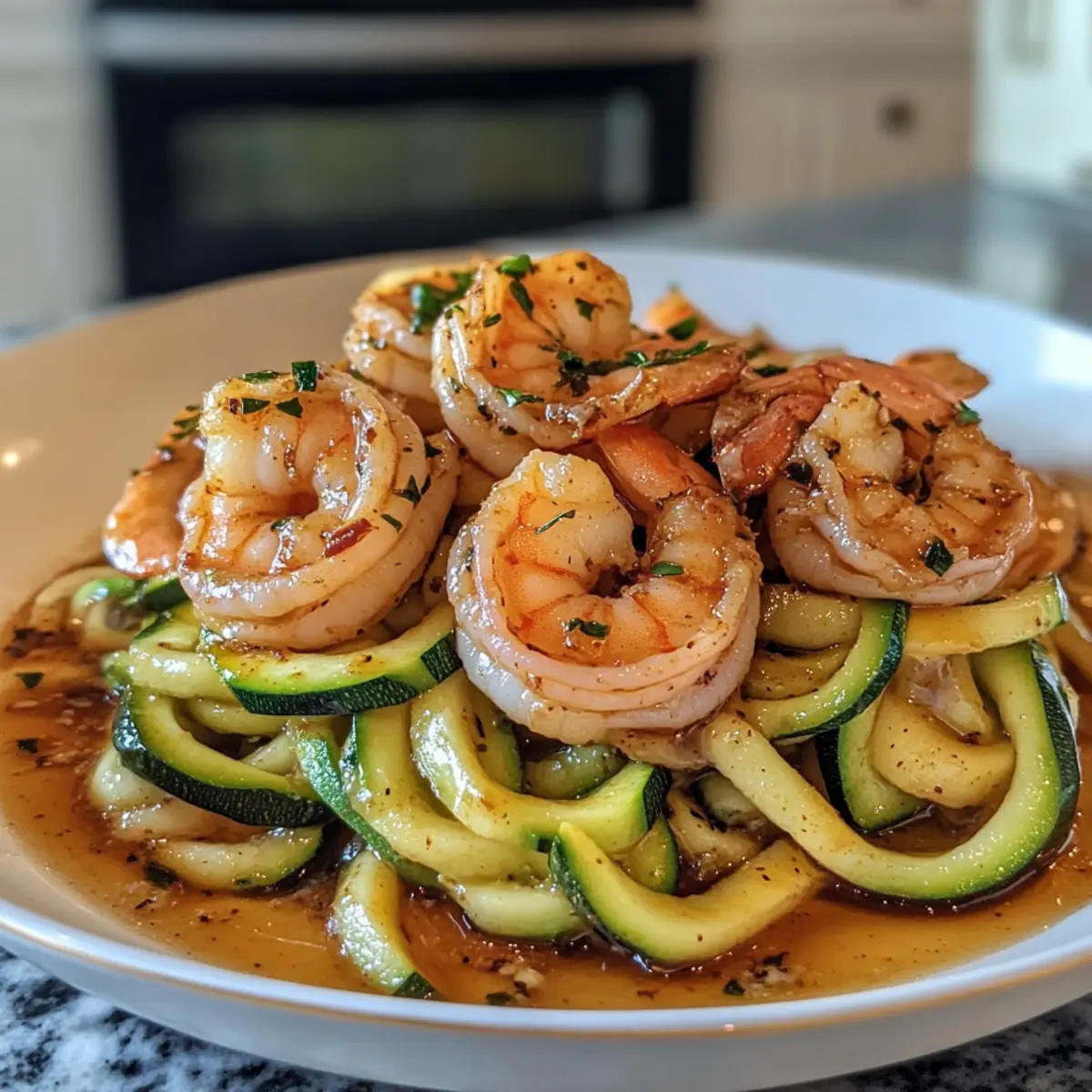 Savory Garlic Shrimp and Zucchini Noodles
