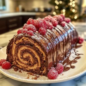 Decadent Chocolate Yule Log (Bûche de Noël)