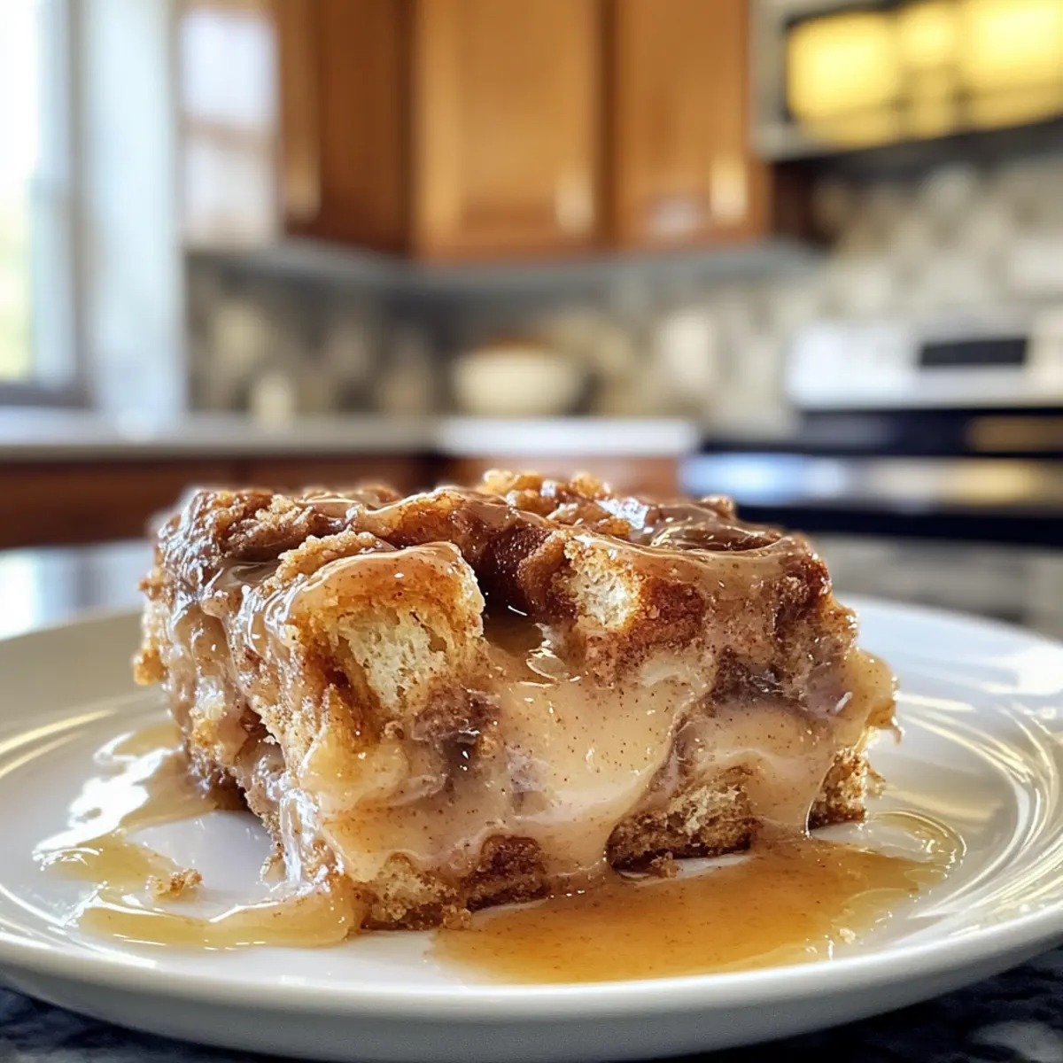 Decadent Cinnamon Roll Bread Pudding
