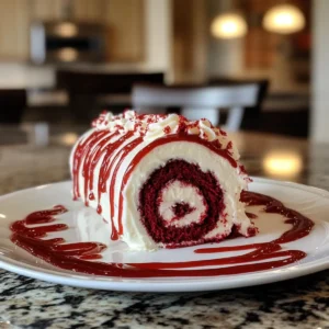Decadent Red Velvet Cake Roll