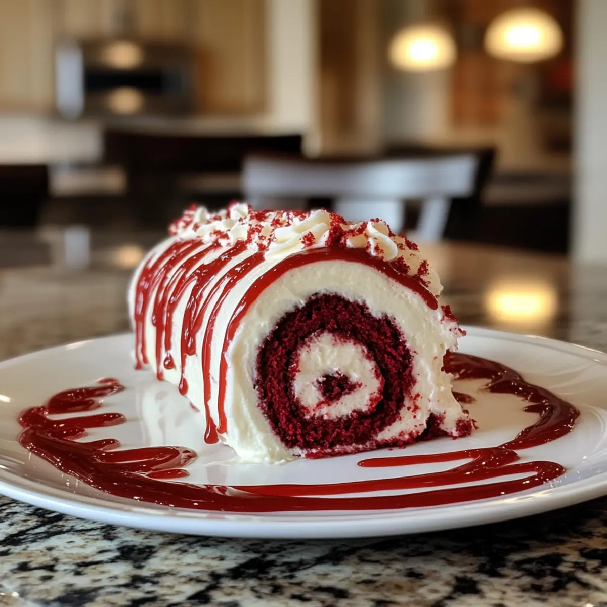 Decadent Red Velvet Cake Roll