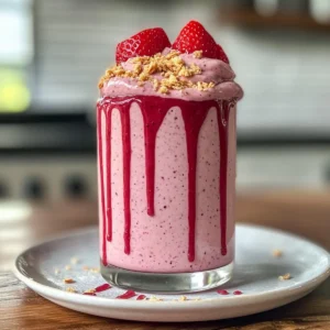 Creamy Keto Strawberry Cheesecake Smoothie