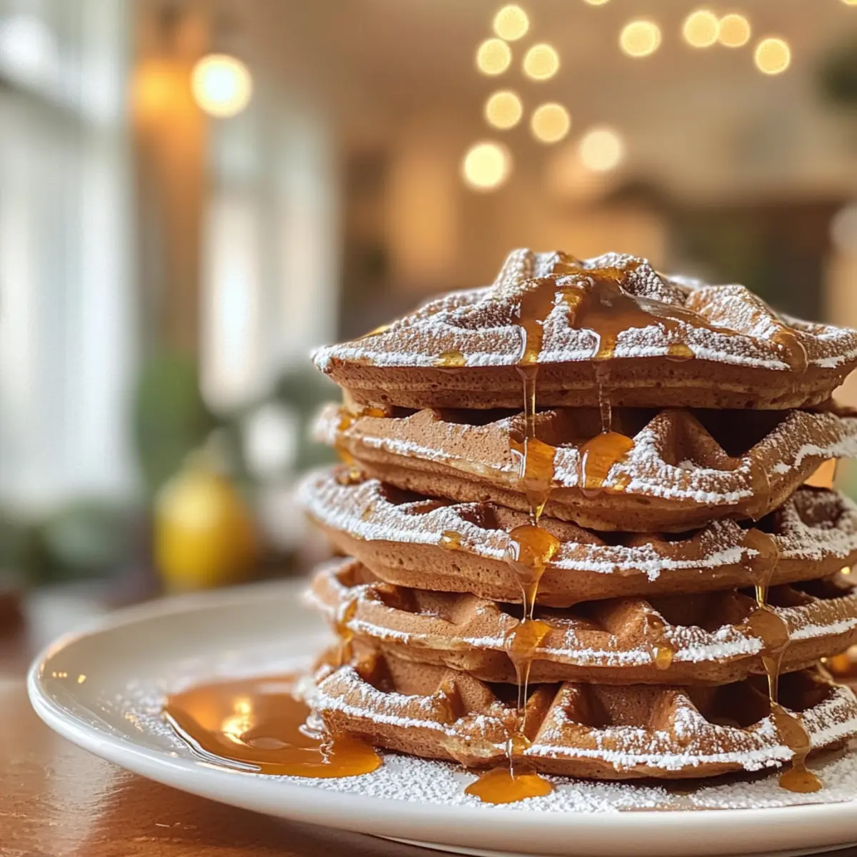 Irresistible Gingerbread Waffles