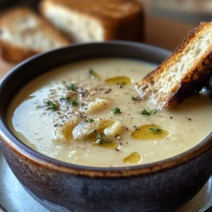 Savory Country French Garlic Soup