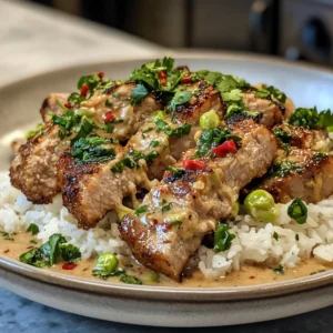 Zesty Ginger Lime Pork with Creamy Coconut Rice
