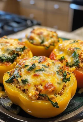 Savory Turkey and Spinach Stuffed Peppers Recipe