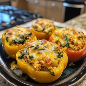 Savory Turkey and Spinach Stuffed Peppers Recipe