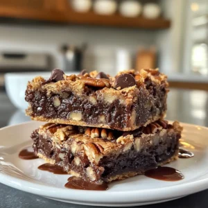 Decadent Chocolate Chip Pecan Pie Bars
