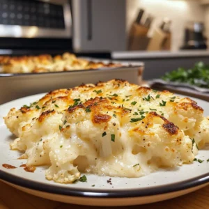 Creamy Cheesy Cauliflower Bake