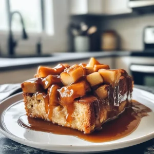 Decadent Caramel Apple Bread Pudding