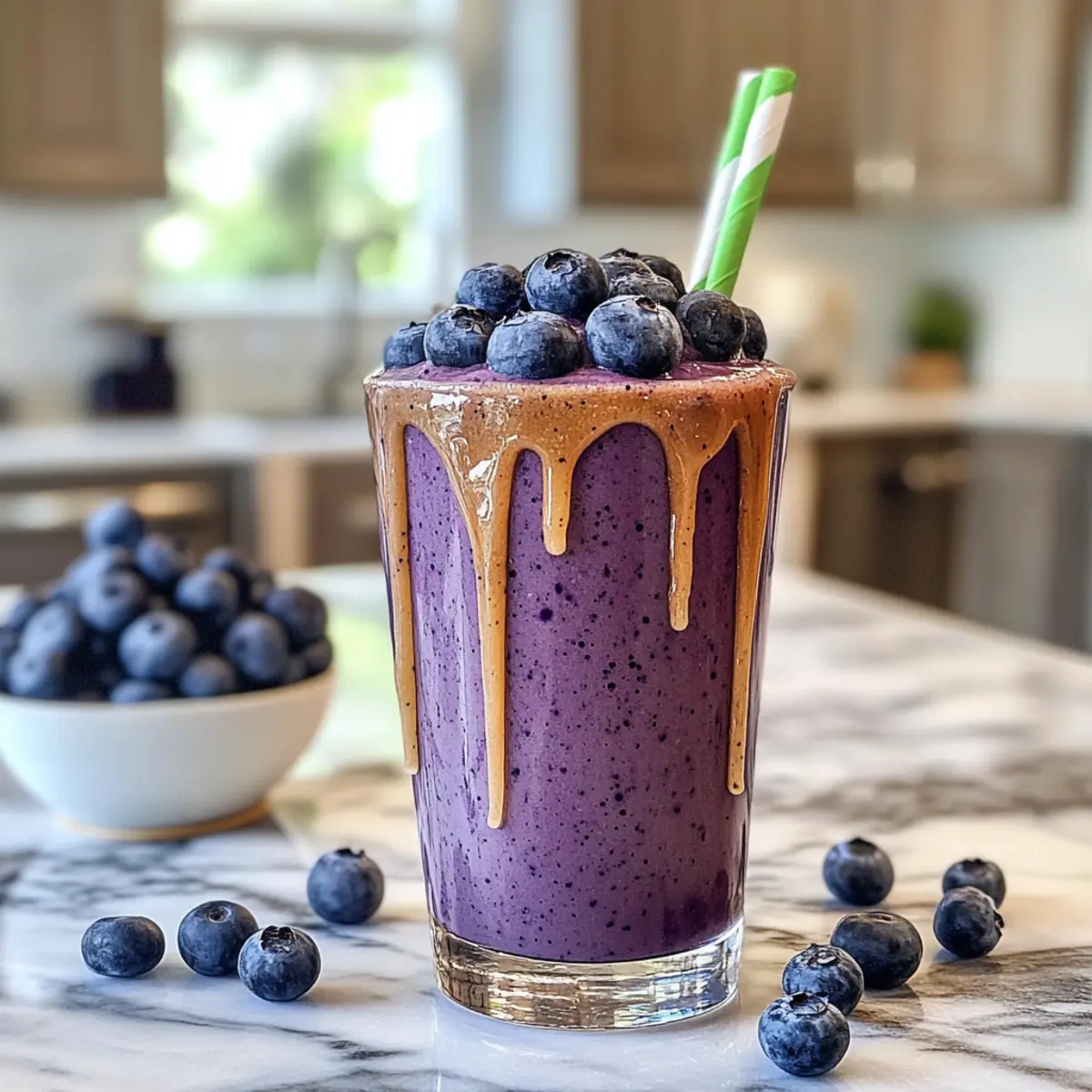 Creamy Refreshing Blueberry Coconut Smoothie