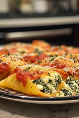 Creamy Spinach and Ricotta Stuffed Shells