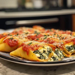 Creamy Spinach and Ricotta Stuffed Shells