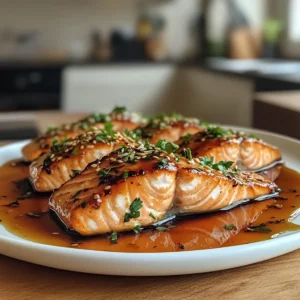 Savory Honey Garlic Glazed Salmon Recipe