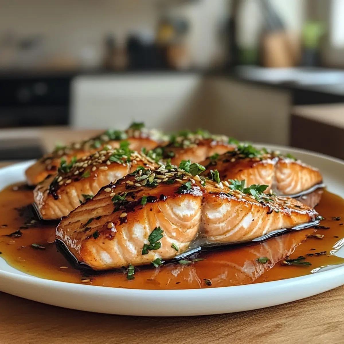 Savory Honey Garlic Glazed Salmon Recipe
