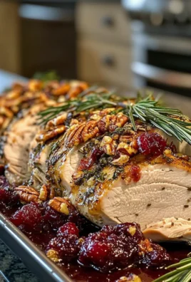 Savory Sheet Pan Herb Roasted Turkey and Cranberry Pecan Recipe