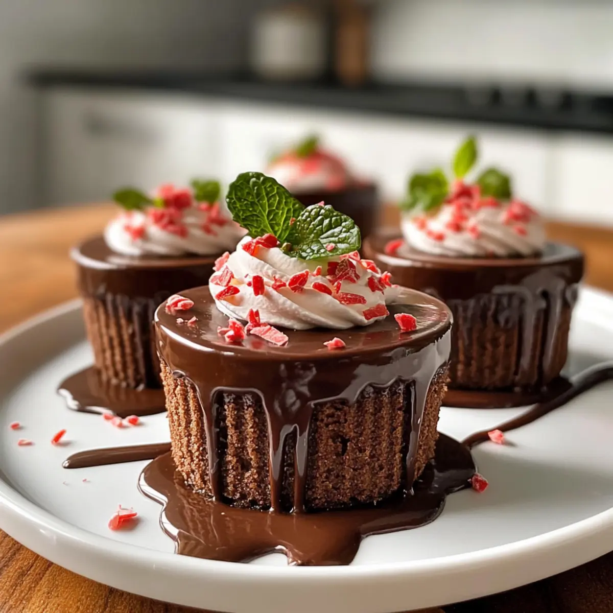 Decadent Chocolate Peppermint Mousse Cups