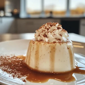 Creamy Eggnog Panna Cotta with Nutmeg Whipped Cream
