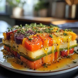 Vibrant Rainbow Vegetable Gratin