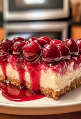 Creamy Cherry Cheesecake Bars
