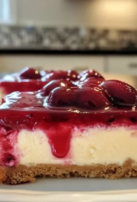 Rich Cherry Cheesecake Bars