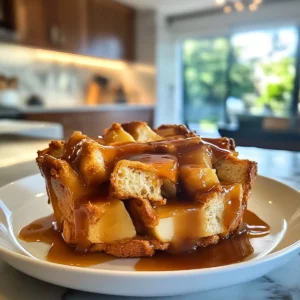 Decadent Caramel Apple Bread Pudding