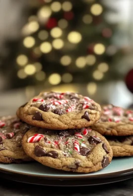 Decadent Peppermint Chocolate Chip Cookies