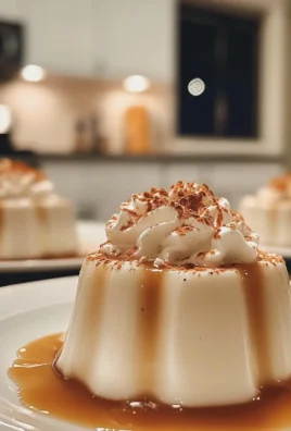 Creamy Eggnog Panna Cotta with Nutmeg Whipped Cream