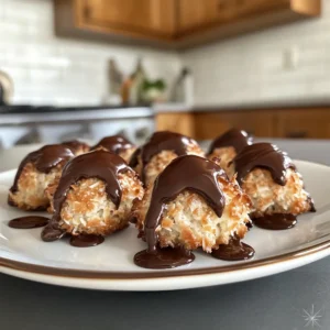 Irresistible No-Bake Chocolate Coconut Macaroons