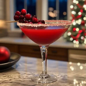 Festive White Christmas Cranberry Margarita