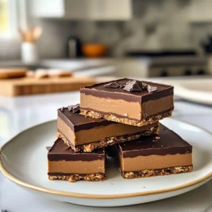 Decadent No-Bake Peanut Butter Chocolate Bars