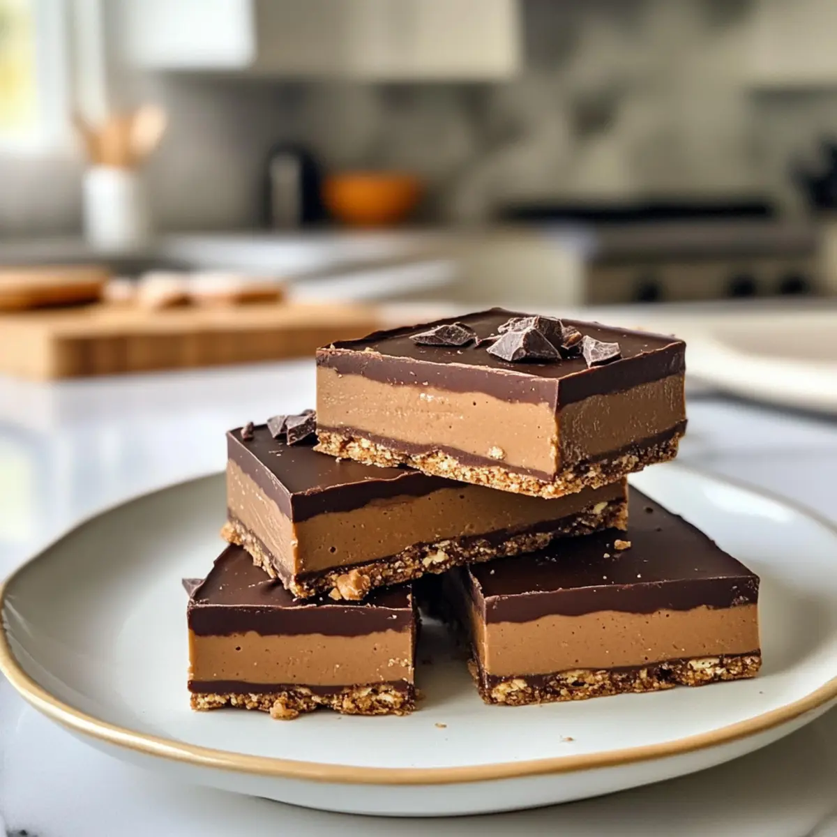 Decadent No-Bake Peanut Butter Chocolate Bars
