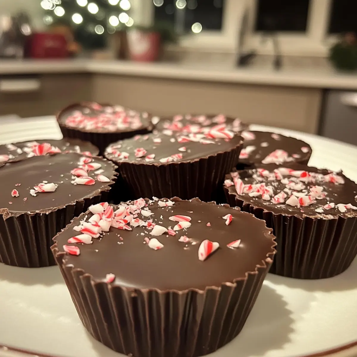 Irresistible Chocolate Peppermint Bark Cups
