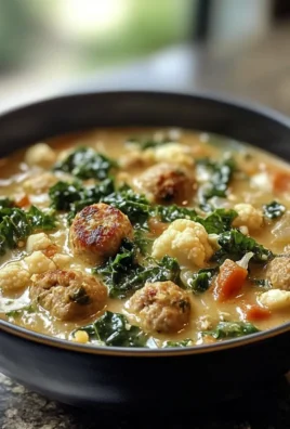 Hearty Cauliflower Sausage Kale Soup