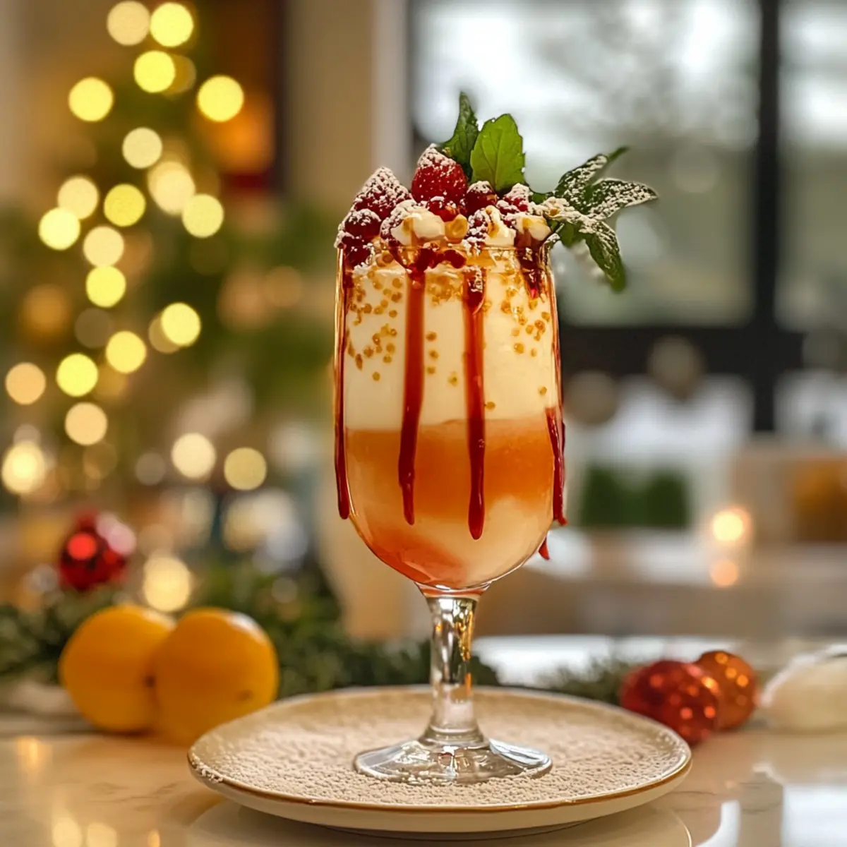 Festive Winter Wonderland Mocktail Recipe
